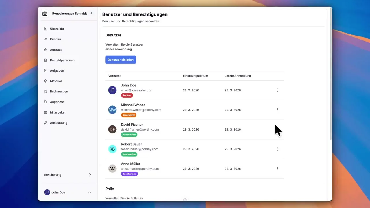 Unbegrenzte Benutzeranzahl